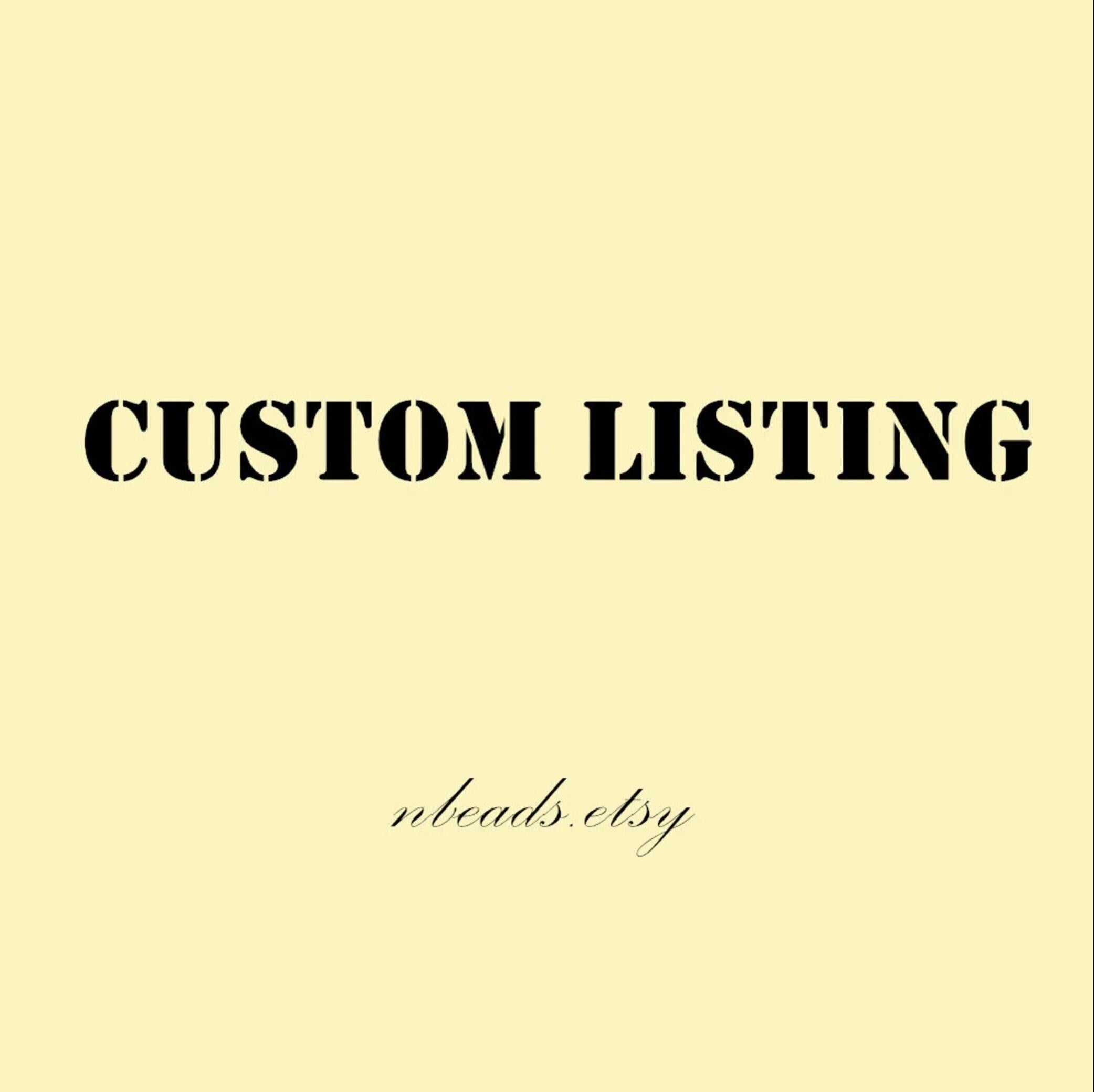 Custom listing, upgrade to SF with discount